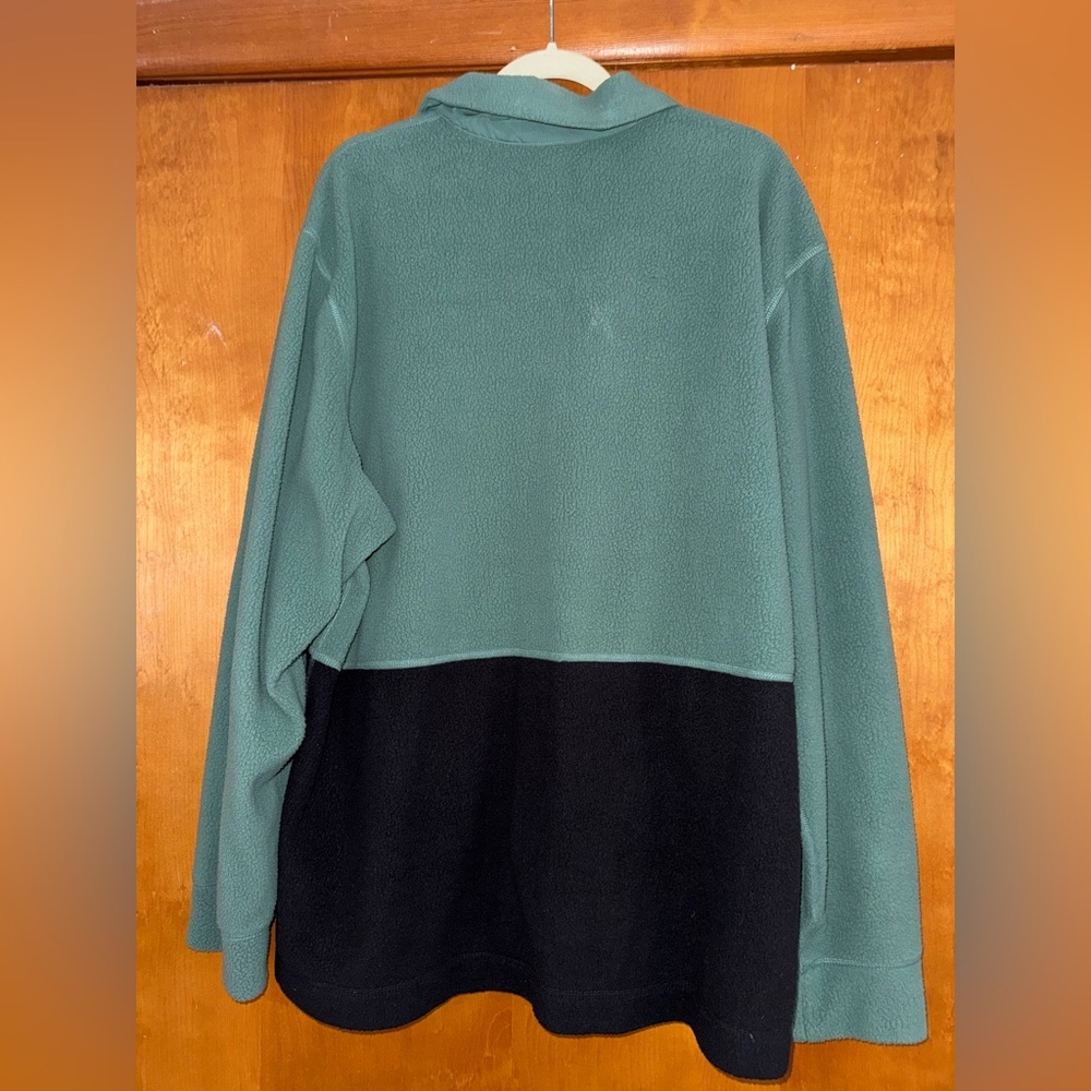 The North Face Two Tone Green Black Fleece Jacket Men’s XL - Picture 10 of 11